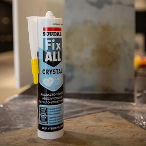 Soudal FIX ALL CRYSTAL, SKIN Rugalmas pala ragasztó 290 ml, átlátszó
