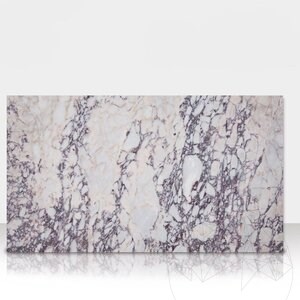 Arabescato Violet Polírozott márvány 60 x 30 x 2 cm (áttetsző)