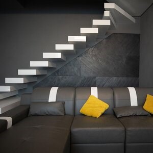 Rugalmas Slate SKIN Ultra-Flex 2mm - Fekete vonal, 122x61 cm | Kő falakhoz, bútorokhoz, homlokzatokhoz és nedves