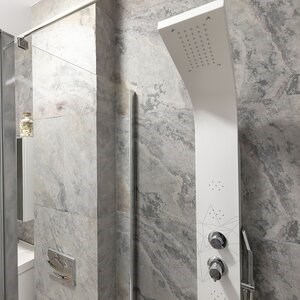 Rugalmas Slate SKIN Ultra-Flex 2mm - Őszi fehér, 122x61 cm | Kő falakhoz, bútorokhoz, homlokzatokhoz és vizes