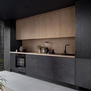 Rugalmas Slate SKIN MicroStone 1mm - Fekete vonal, 244 x 122 cm | Ultra rugalmas kő falakhoz, bútorokhoz, burkolatokhoz
