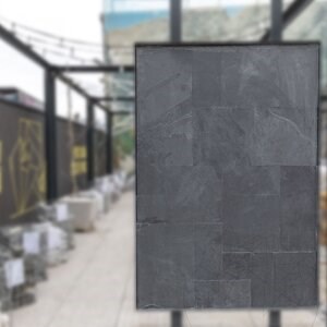 Nero Riven Slate francia mintás szett, 1 cm