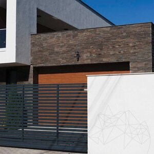 Multi Slate csíkos falburkolati panel, 15 x 60 cm