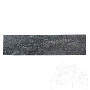 Stras fekete pala falburkoló panel, 15 x 60 cm