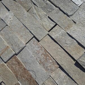 Slate Sahara Natur, 5 cm x LL x 1.3cm | Dekoratív kő - függőleges csempe, kültéri-kültéri (25sqm/pallet)