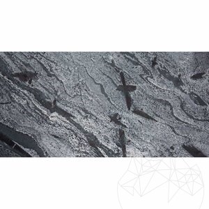 Természetes ezüst pala, polírozott, 60 x 30 x 1,2 cm | Ideális kültérre/bejáratba, függőlegesen/függőlegesen