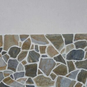 AquaBlue Polygonal Slate - Patio Flagstone Slabs, teraszburkolólapok