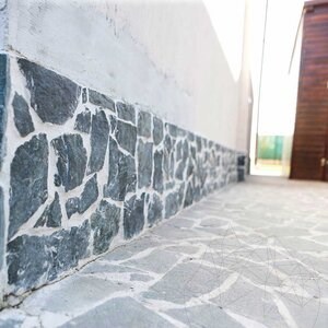 Laguna Green Polygonal Slate - Természetes kő beltéri / kültéri | frontok, burkolatok és járdák számára