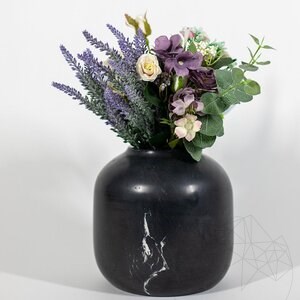 Autográf Bari Váza Nero Marble, 20 x 19 cm
