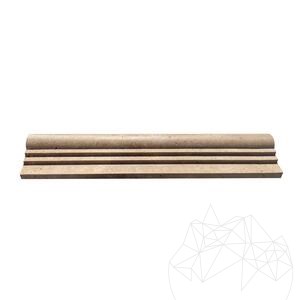 Noce Travertin M7 szegélyléc 2.5 x 6 x 30.5 cm
