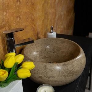 Fürdőszobai mosogató - Latte Travertin RS-21, 41 x 34 x 15 cm