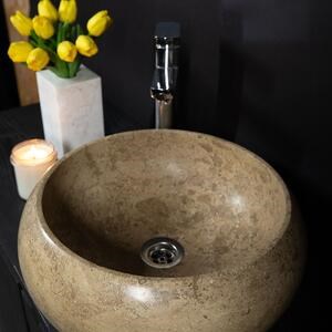 Fürdőszobai mosogató - Latte Travertin RS-21, 41 x 34 x 15 cm