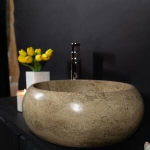 Fürdőszobai mosogató - Latte Travertin RS-21, 41 x 34 x 15 cm