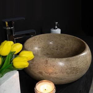 Fürdőszobai mosogató - Latte Travertin RS-21, 41 x 34 x 15 cm