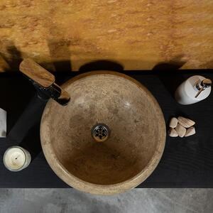 Fürdőszobai mosogató - Latte Travertin RS-21, 41 x 34 x 15 cm