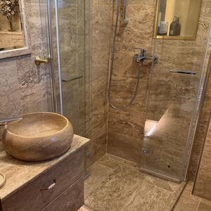 Fürdőszobai mosogató - Latte Travertin RS-21, 41 x 34 x 15 cm