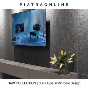Black Crystal Microdot Design Födém, 2 cm