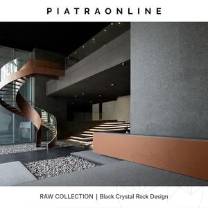 Black Crystal Rock Design Födém, 2 cm