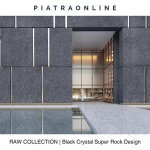 Black Crystal Super Rock Design Födém, 2 cm