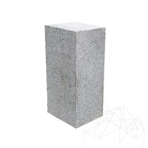 Bianco Sardo fűrészelt gránit poller 20 x 25 x 50 cm