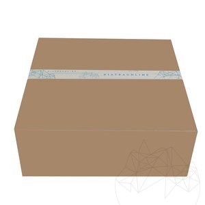 Mosdókagyló Matia zöld márvány 42 x 14 cm