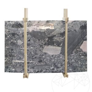 Marmura Breccia Fekete polírozott lemez, 2 cm