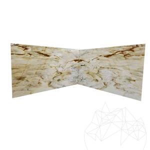 Calacatta Borghini polírozott márványlap, 2 cm