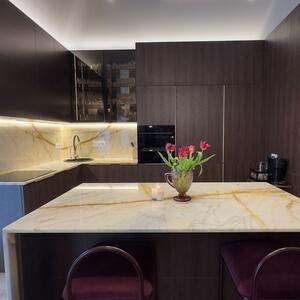 Calacatta arany polírozott márványlap, 2 cm