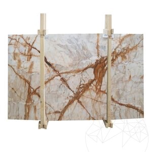 Calacatta arany polírozott márványlap, 2 cm