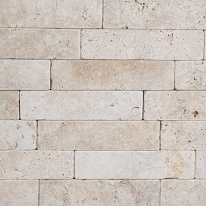 Classic Cross Cut Tumbled Travertin tégla, 20.3 x 5 x 3 cm