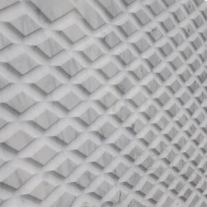Carrara White Rombo Extreme Design Födém  2CM