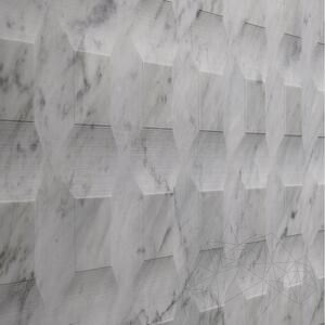 Carrara White Stud H Design Födém  2CM