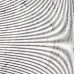 Carrara White Zigzag Design Födém  2CM