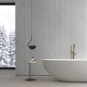 Carrara White Zigzag Design Födém  2CM