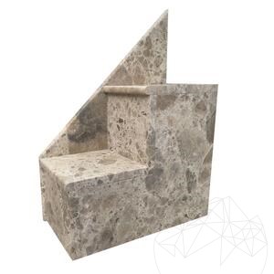 Ceppo di Crema szálcsiszolt márványlap méretre vágva (lépcsők/ablakpárkányok/pultok) 2 cm