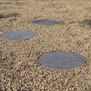 Kerti Lépőkő Cerchio - Szinterelt Kő, D 78X2 cm