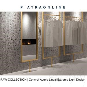 Concrete Avorio Lineal Extreme Light Design Födém, 3 cm