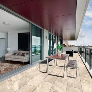 Szintezett kő L'ALTRA PIETRA Etna Cappuccino, 40 X 80 X 2 cm, R11 - Csúszásmentes kültéri használatra