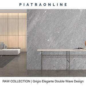 Grigio Elegante Double Wave Design Födém, 2 cm