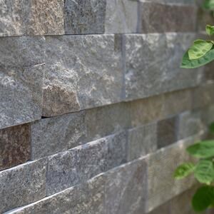 Slate Homa Natur, 10 cm x LL x 1.3cm | Dekoratív kő - függőleges csempe, kültéri-kültéri, beltéri
