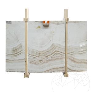 Tábla Onyx Bianco Vein Cut Polírozva, 2 cm
