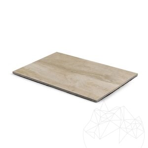 Szintezett kő L'ALTRA PIETRA Duomo Travertino Beige, 60 X 90 X 2 cm, R11 - Csúszásmentes kültéri használatra