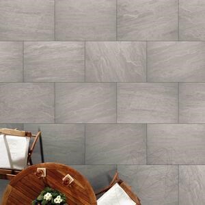Szintezett kő L'ALTRA PIETRA Tempio Kandla Grey, 60 X 90 X 2 cm, R11 - Csúszásmentes kültéri használatra