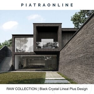 Black Crystal Lineal Plus Design Födém, 3 cm