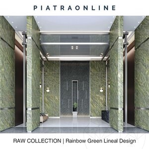 Rainbow Green Lineal Design Födém, 3 cm