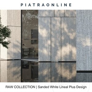 Sanded White Lineal Plus Design Födém, 3 cm