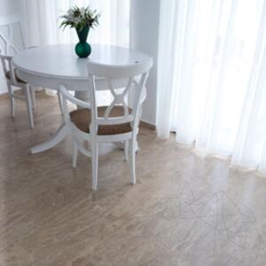 Latte PREMIUM csiszolt és kitöltött travertin 122 x 61 x 1.2 cm