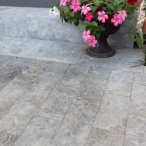 Tundra Grey homokfúvott márvány, 15.2 x 30.5 x 3 cm - Külön rendelhető termék