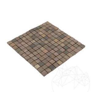 Mozaik pala természetes többszínű 2.3x2.3 cm - beltéri és kültéri | Ideális zuhanyzókba, fürdőszobákba, konyhákba