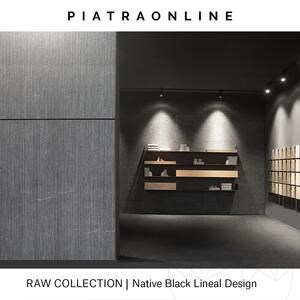 Native Black Lineal Extreme Dark Design Födém, 3 cm